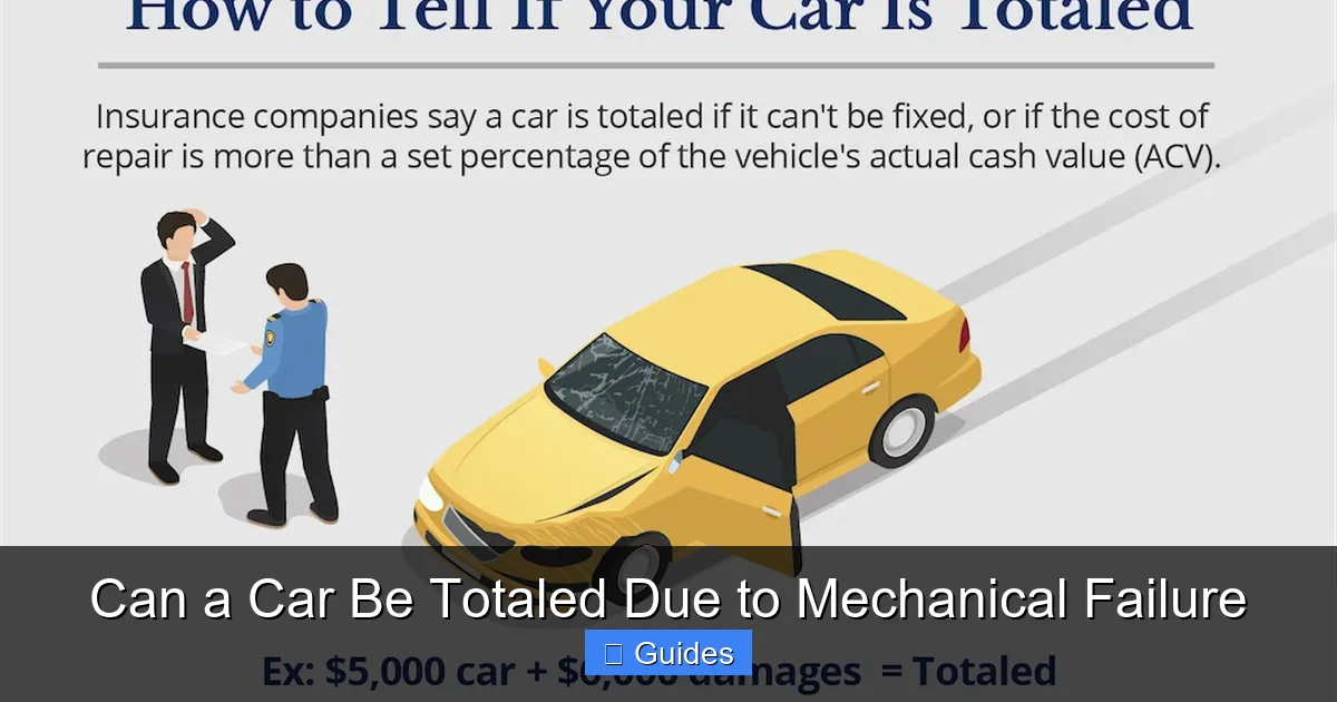 Can a Car Be Totaled Due to Mechanical Failure