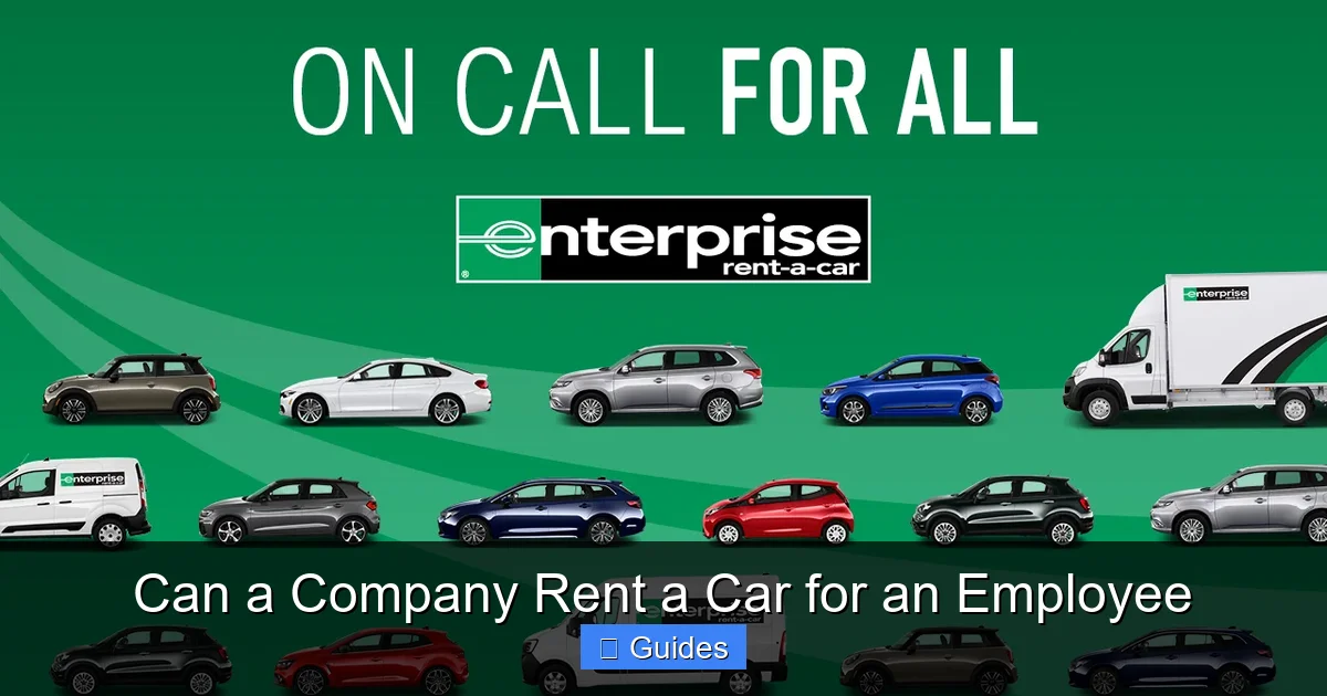 Can a Company Rent a Car for an Employee