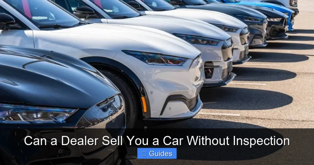 Can a Dealer Sell You a Car Without Inspection