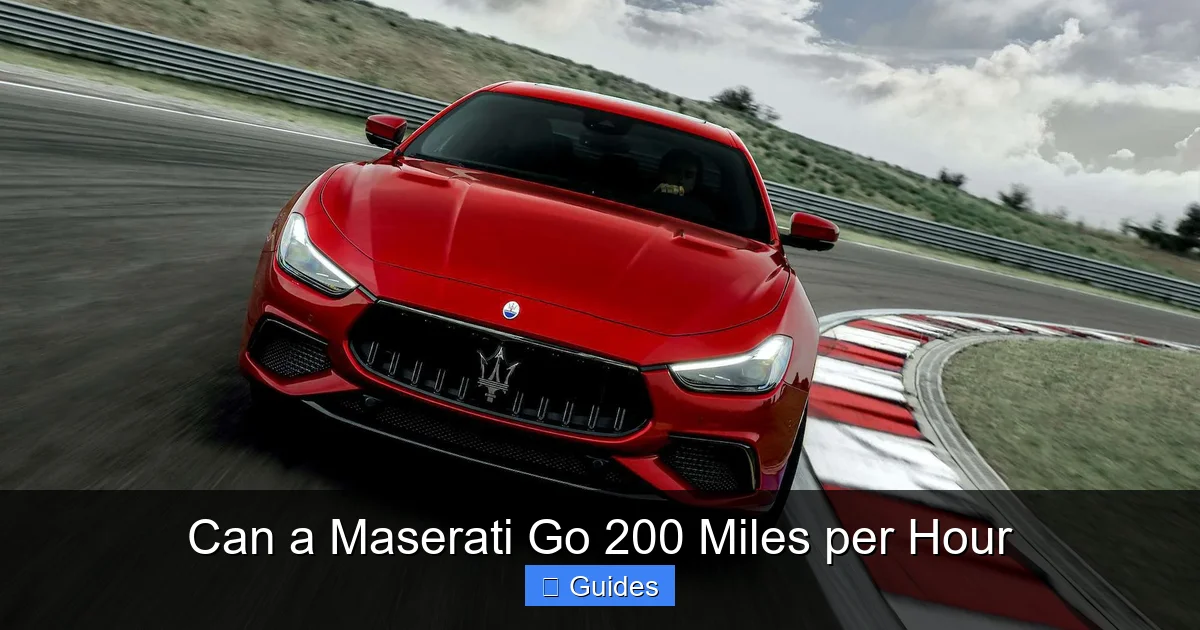 Can a Maserati Go 200 Miles per Hour