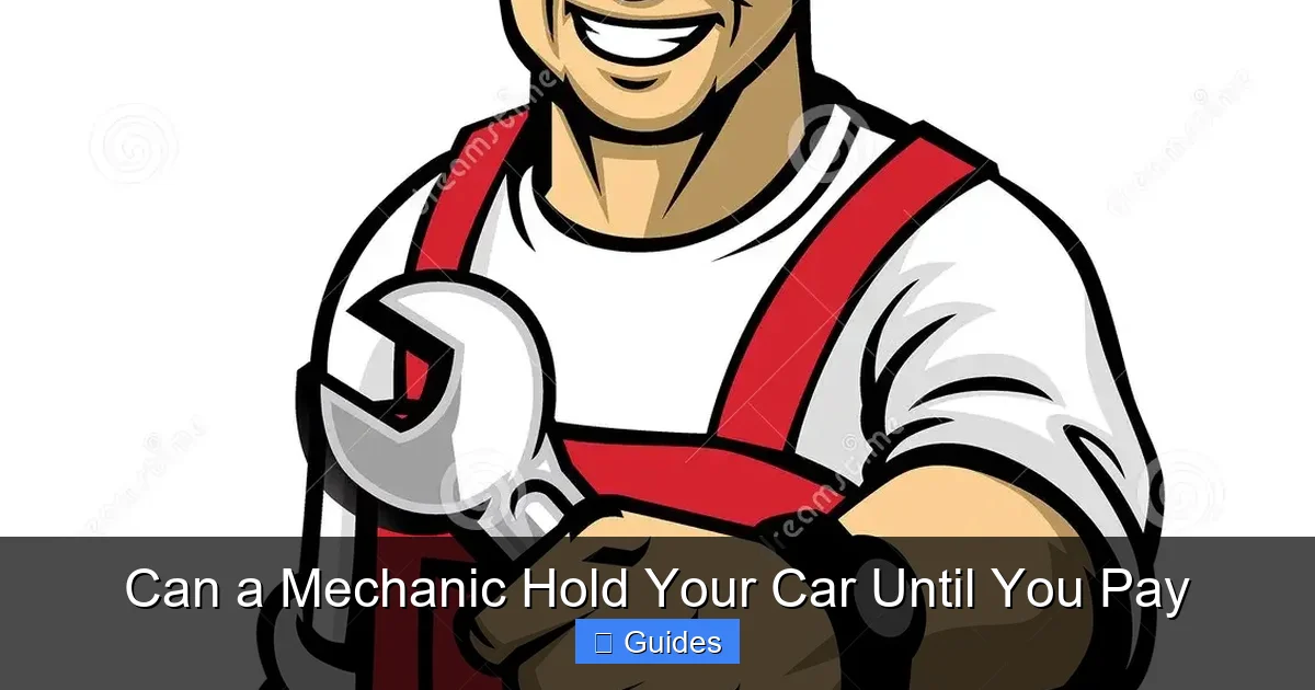 Can a Mechanic Hold Your Car Until You Pay