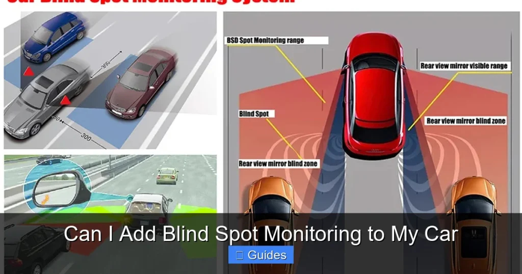 Can I Add Blind Spot Monitoring to My Car