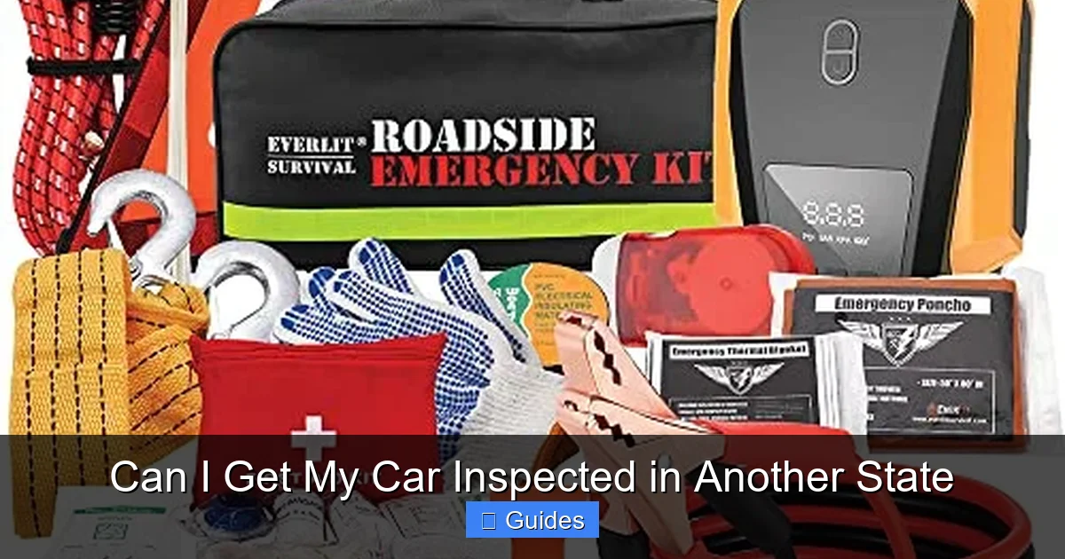 Can I Get My Car Inspected in Another State