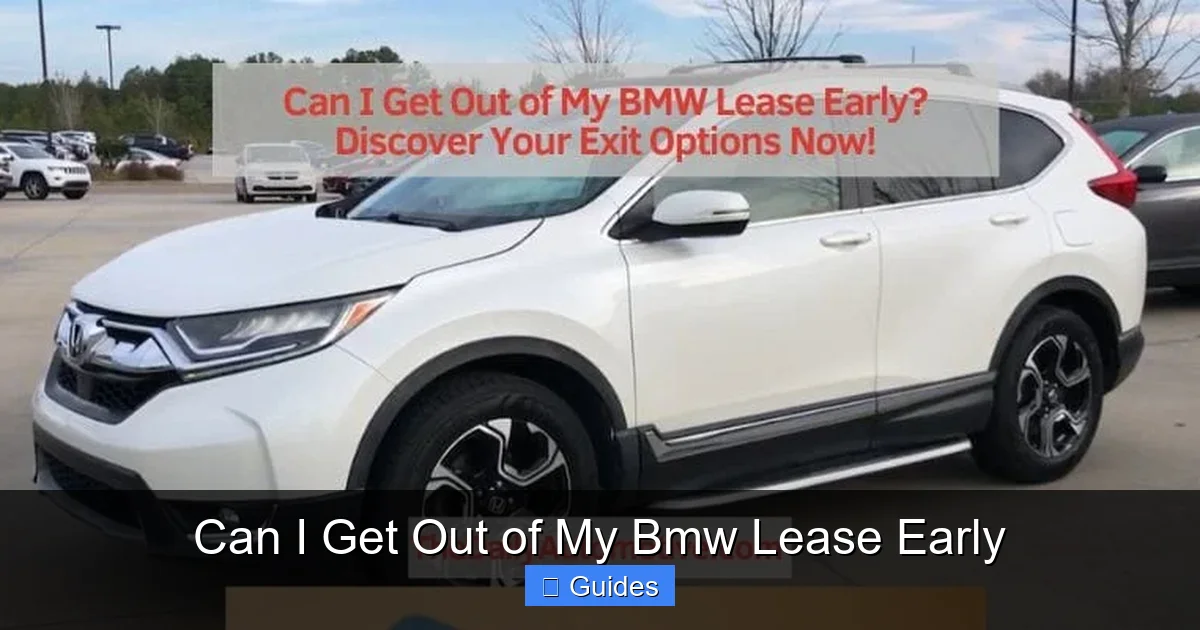 Can I Get Out of My Bmw Lease Early