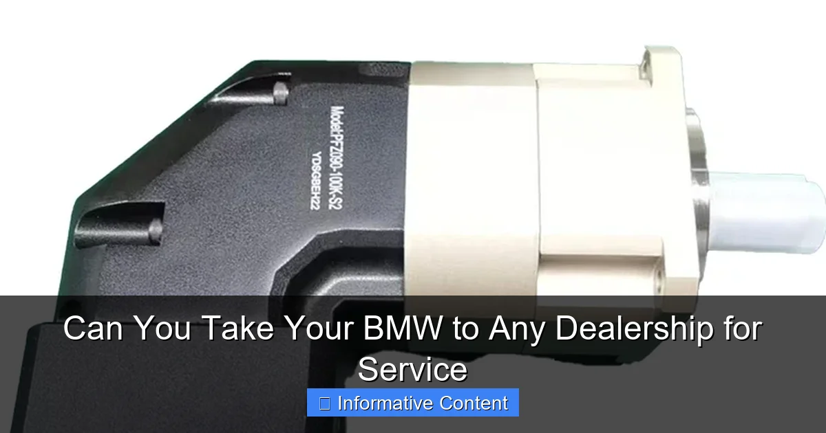 Can You Take Your BMW to Any Dealership for Service