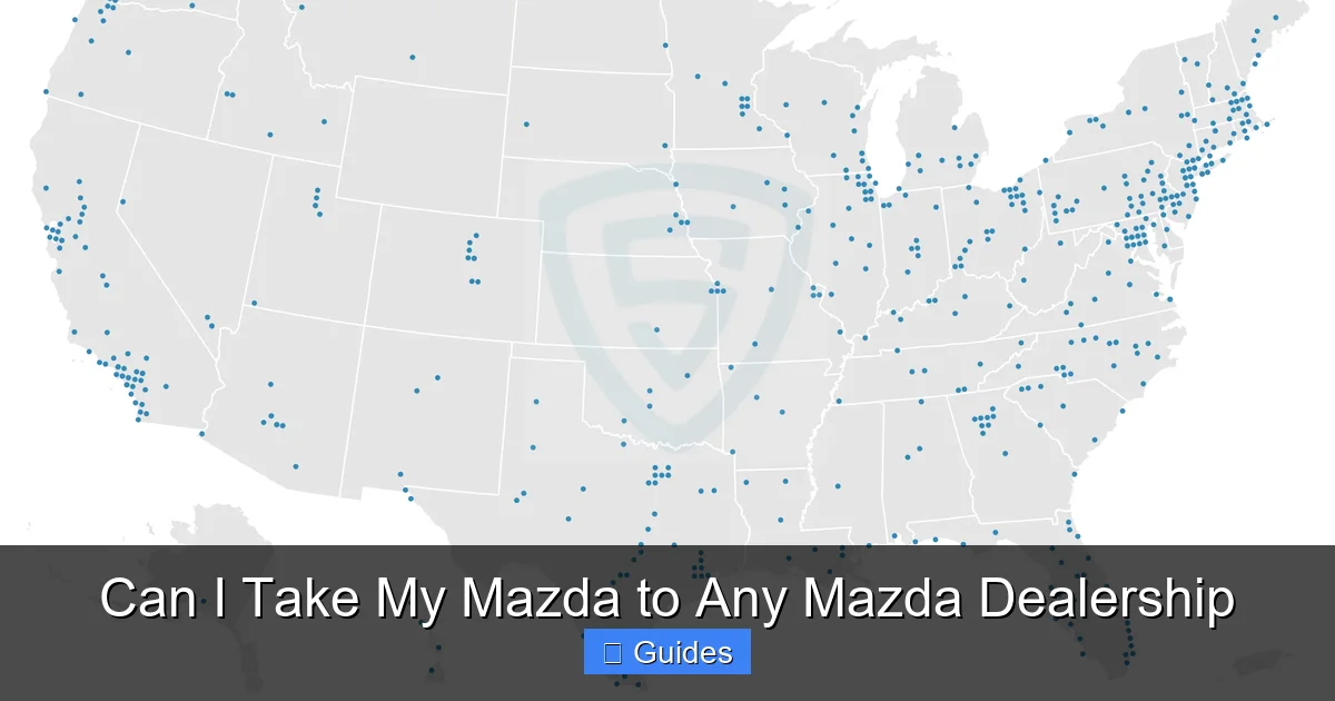 Can I Take My Mazda to Any Mazda Dealership