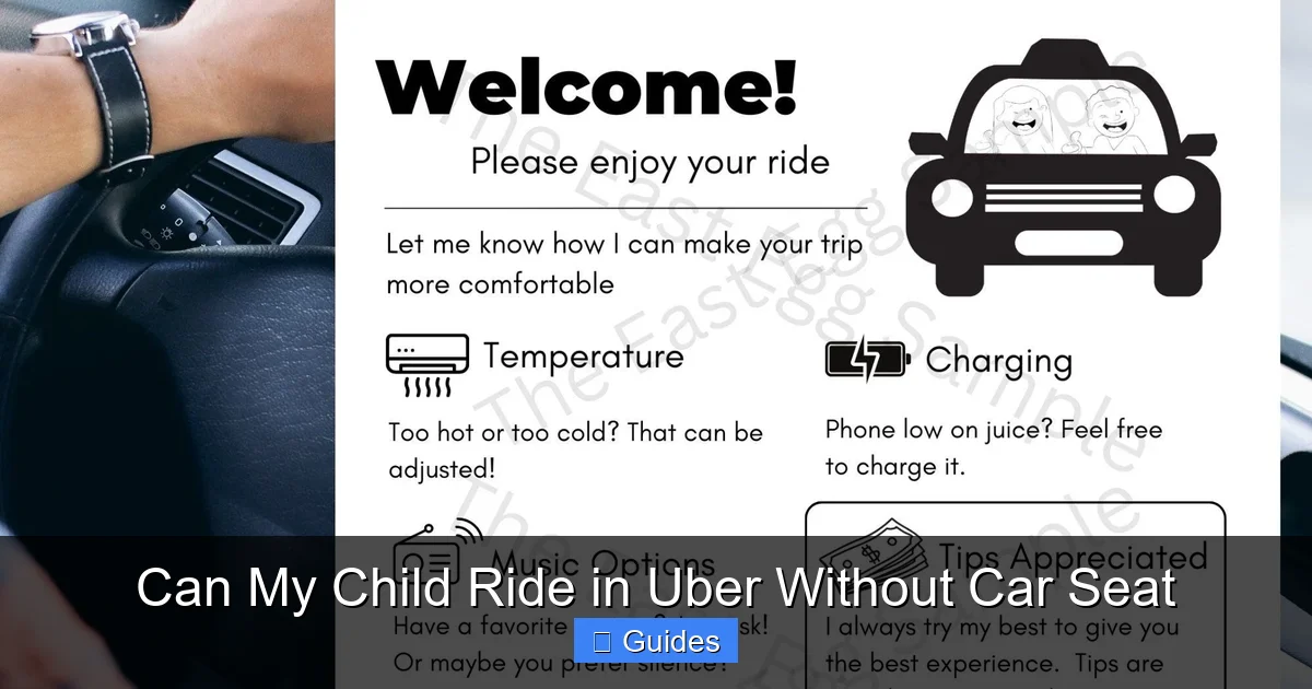 Can My Child Ride in Uber Without Car Seat