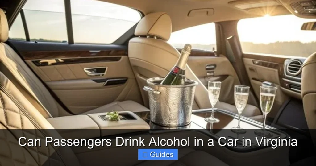 Can Passengers Drink Alcohol in a Car in Virginia