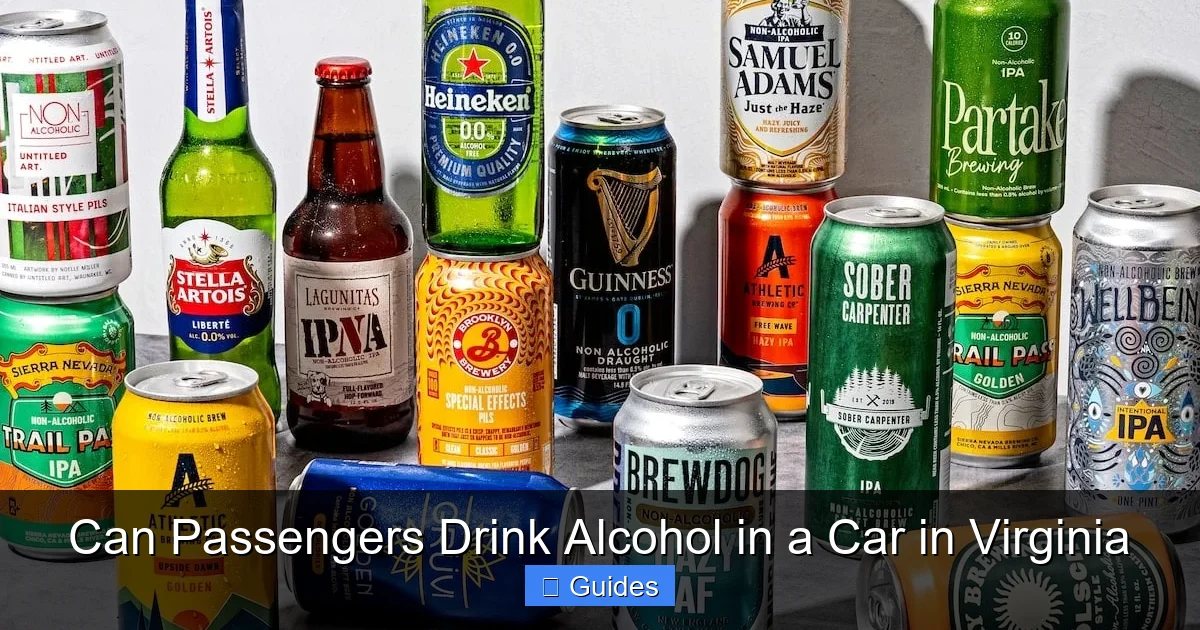 Can Passengers Drink Alcohol in a Car in Virginia