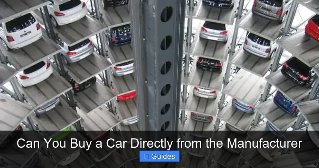 Can You Buy a Car Directly from the Manufacturer