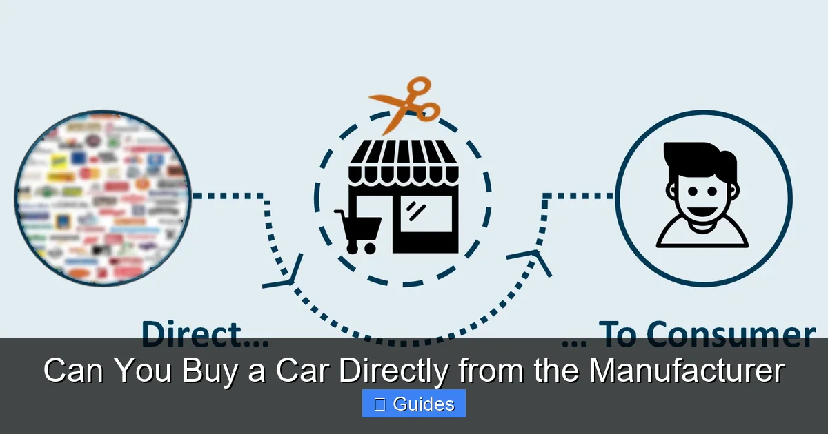 Can You Buy a Car Directly from the Manufacturer