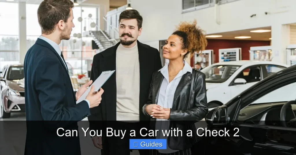 Can You Buy a Car with a Check 2