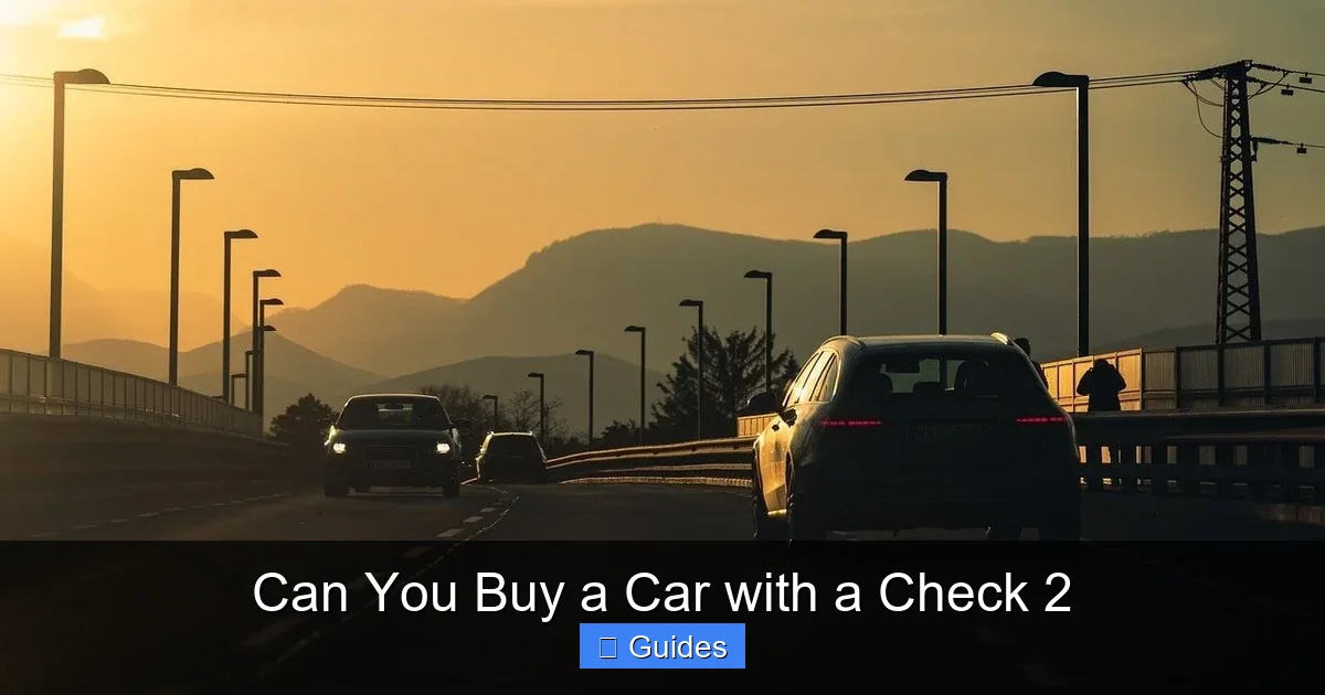 Can You Buy a Car with a Check 2