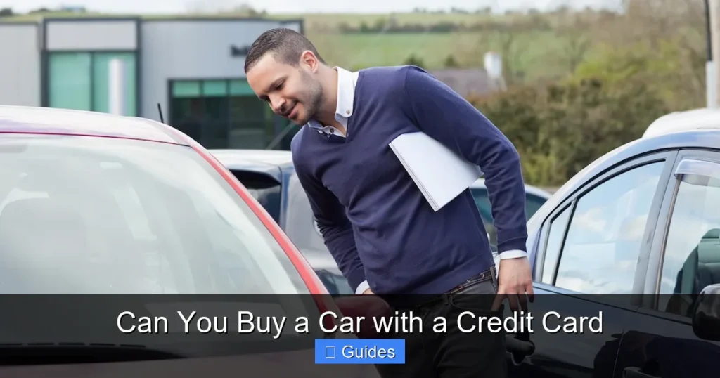 Can You Buy a Car with a Credit Card