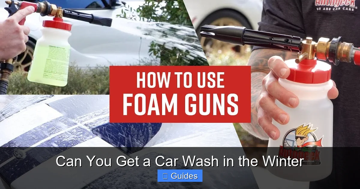 Can You Get a Car Wash in the Winter