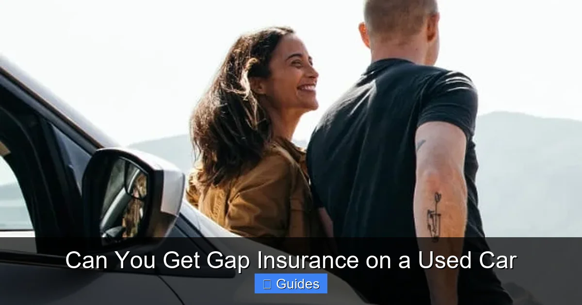 Can You Get Gap Insurance on a Used Car