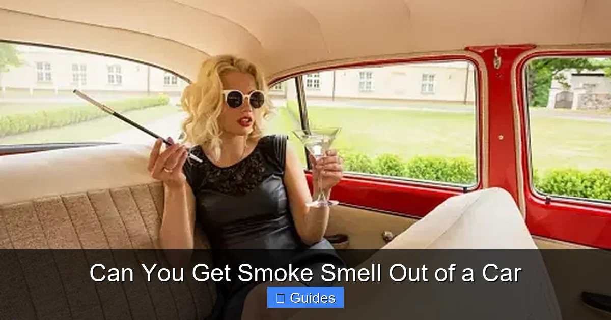 Can You Get Smoke Smell Out of a Car