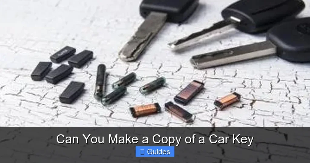 Can You Make a Copy of a Car Key
