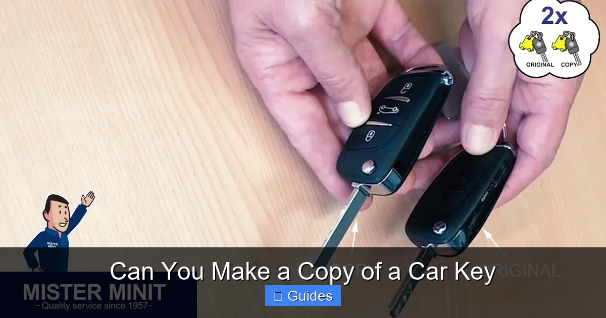 Can You Make a Copy of a Car Key