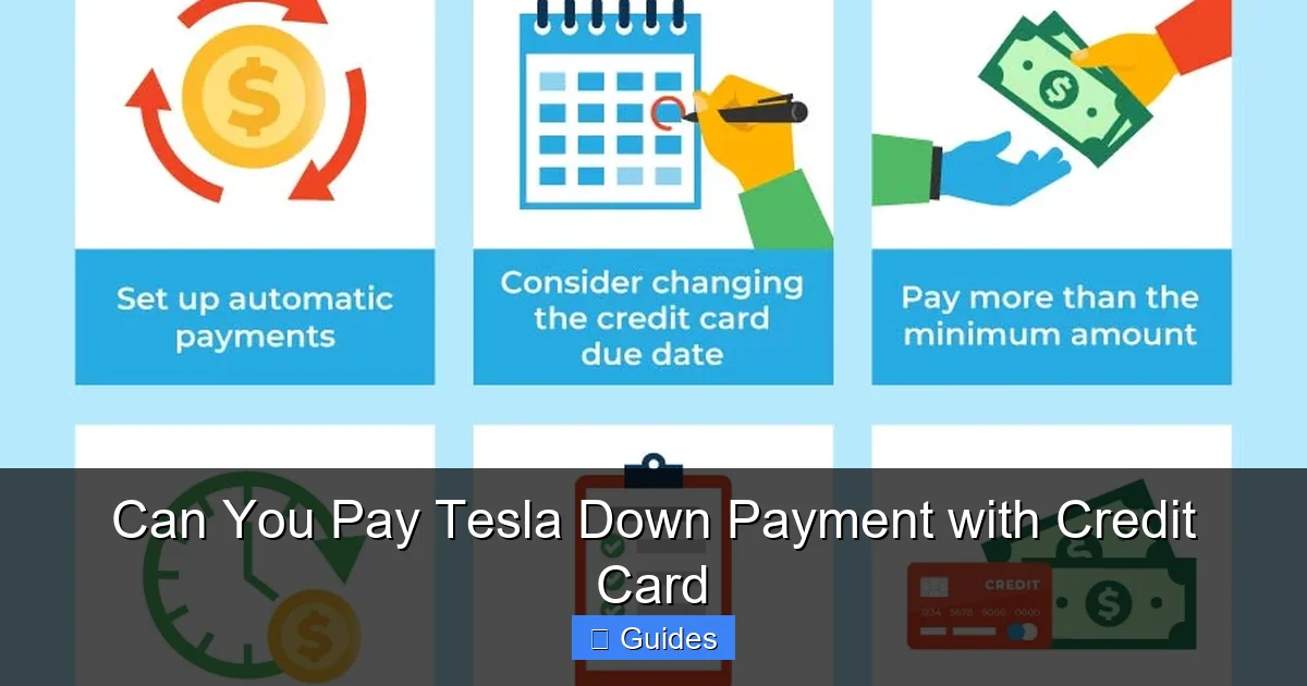 Can You Pay Tesla Down Payment with Credit Card
