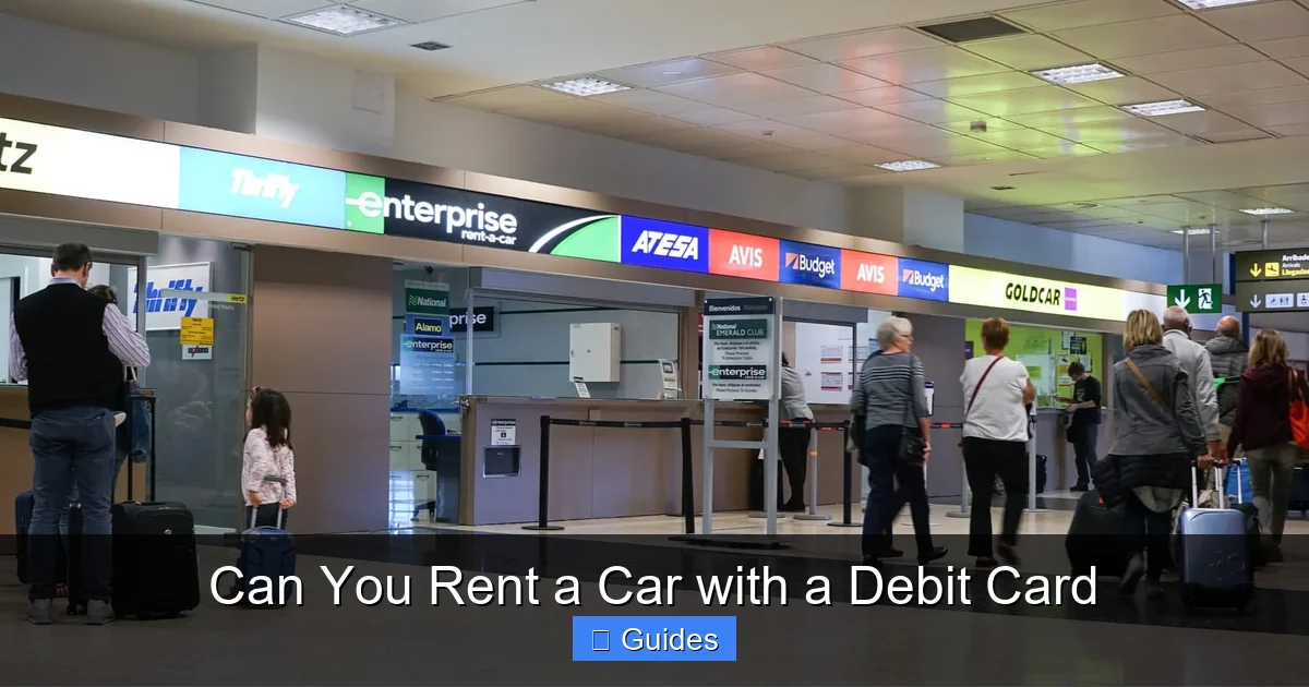 Can You Rent a Car with a Debit Card