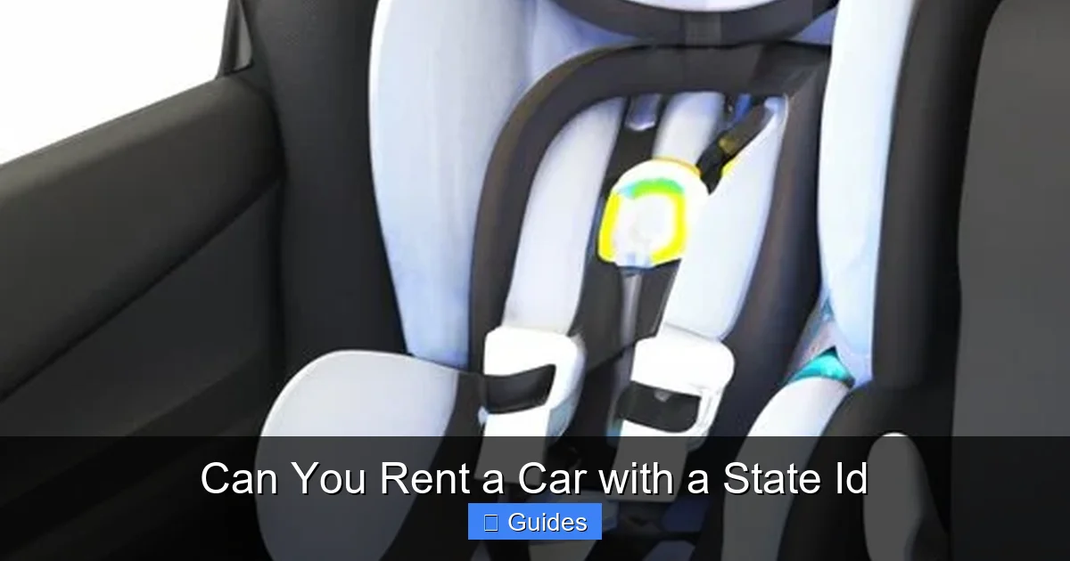 Can You Rent a Car with a State Id