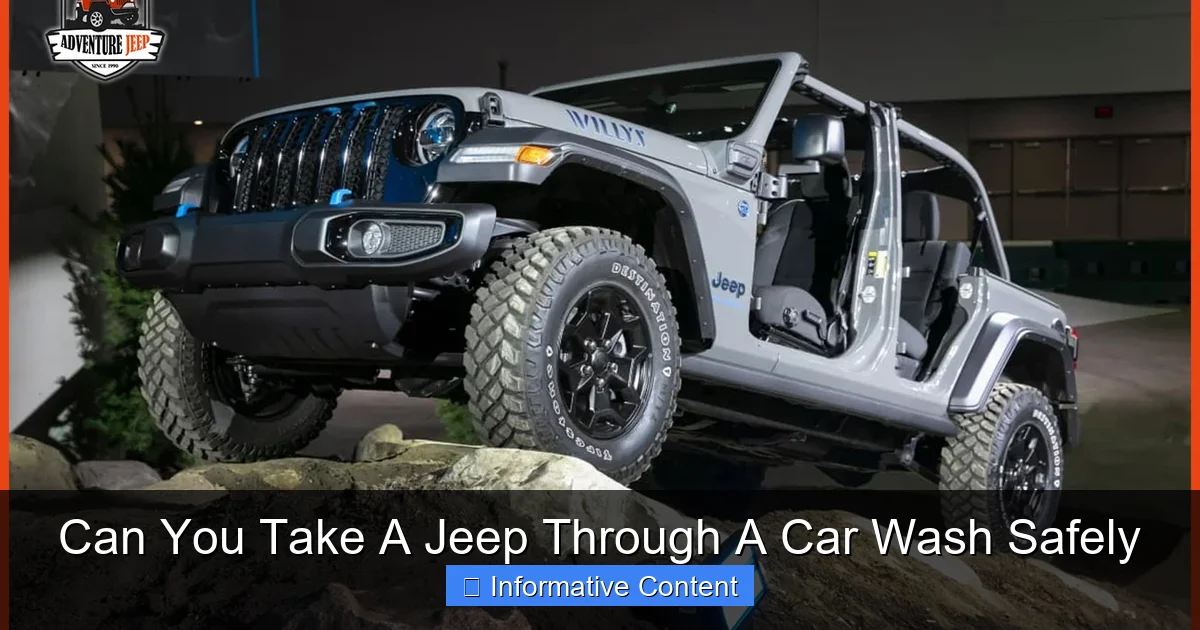 Can You Take A Jeep Through A Car Wash Safely