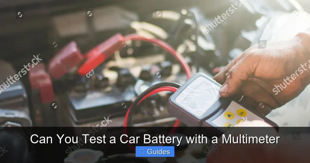 Can You Test a Car Battery with a Multimeter
