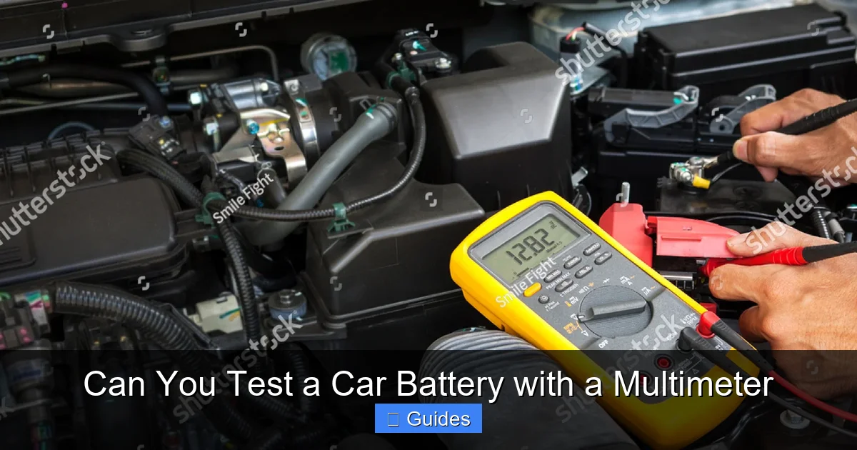 Can You Test a Car Battery with a Multimeter
