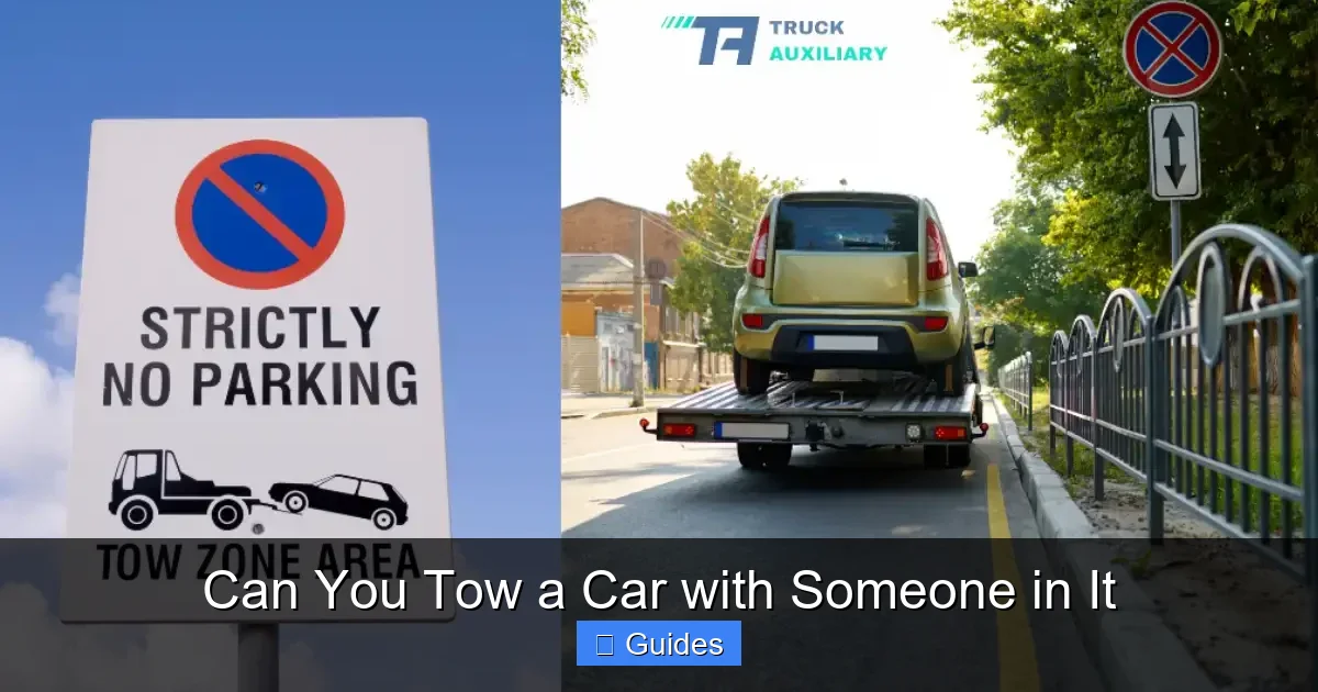 Can You Tow a Car with Someone in It