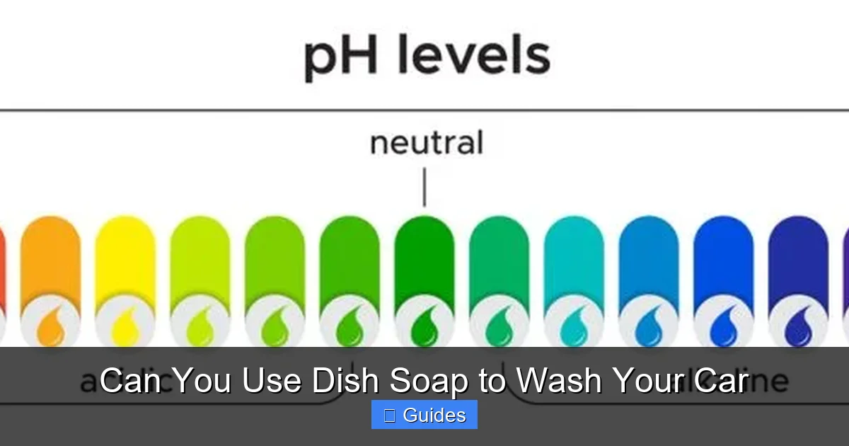 Can You Use Dish Soap to Wash Your Car