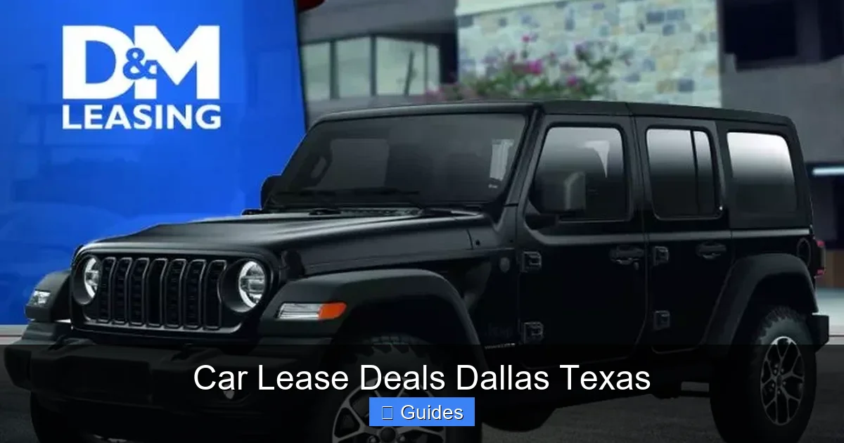 Car Lease Deals Dallas Texas