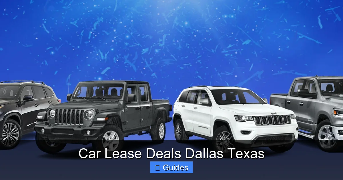 Car Lease Deals Dallas Texas