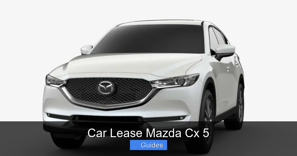 Car Lease Mazda Cx 5