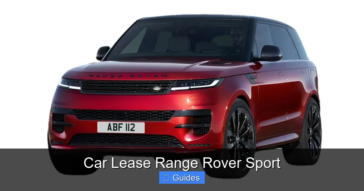 Car Lease Range Rover Sport