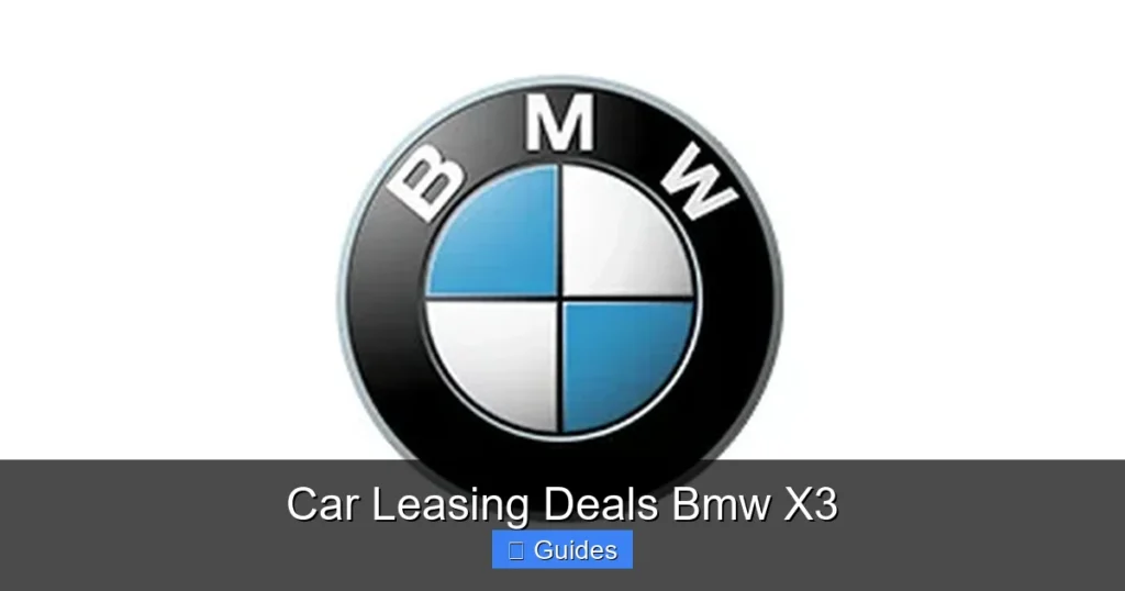 Car Leasing Deals Bmw X3
