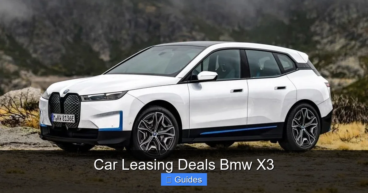 Car Leasing Deals Bmw X3