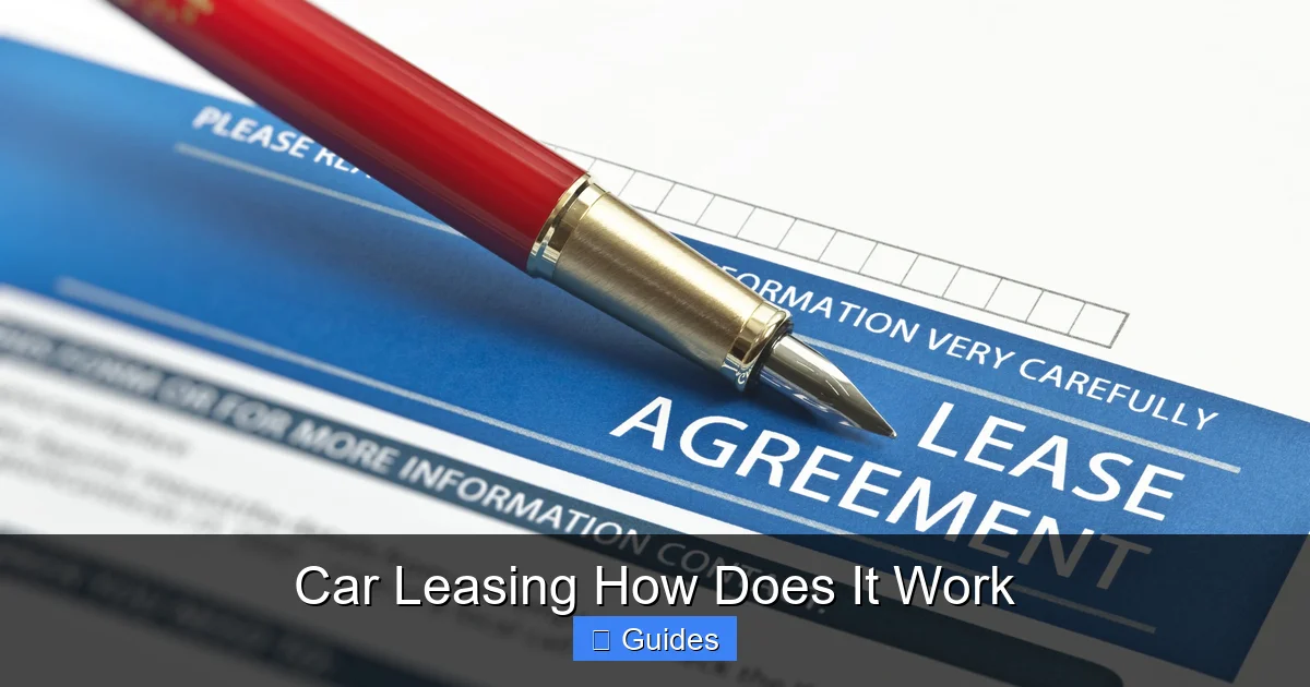 Car Leasing How Does It Work