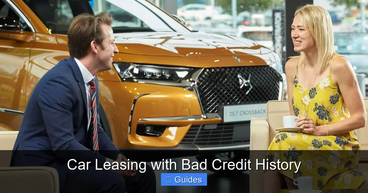 Car Leasing with Bad Credit History