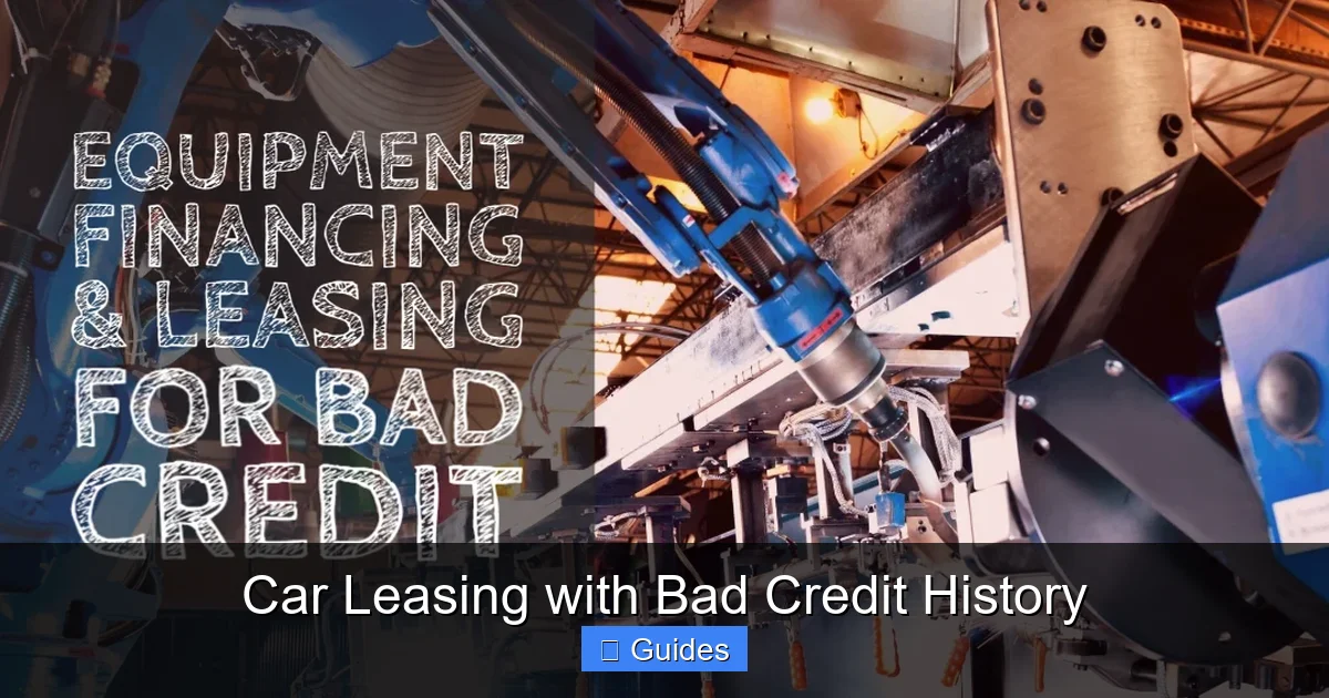 Car Leasing with Bad Credit History