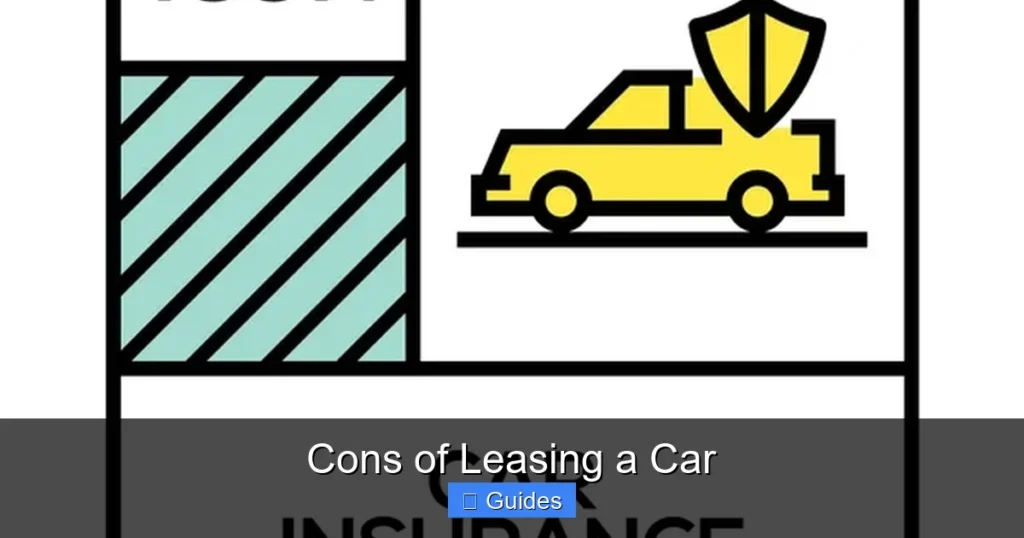 Cons of Leasing a Car
