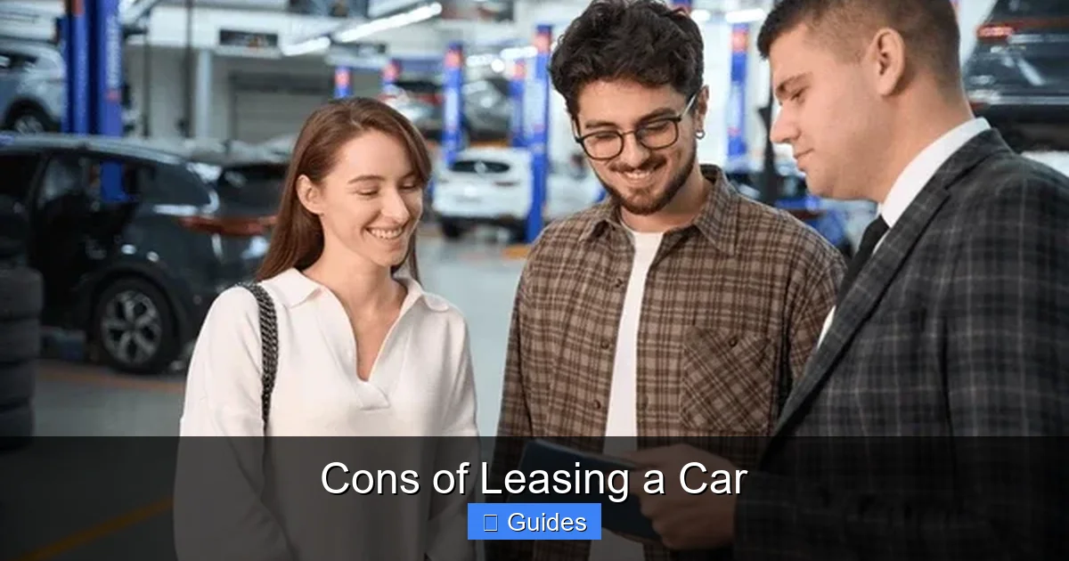 Cons of Leasing a Car