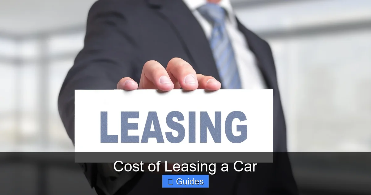 Cost of Leasing a Car