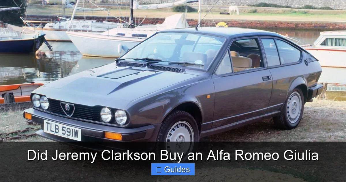 Did Jeremy Clarkson Buy an Alfa Romeo Giulia