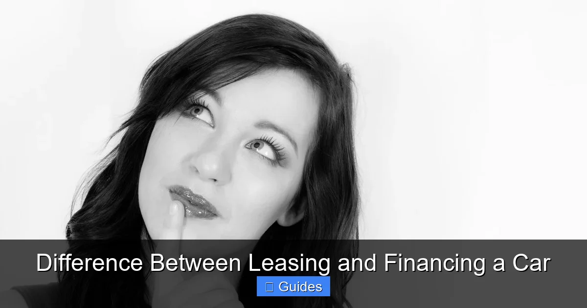 Difference Between Leasing and Financing a Car