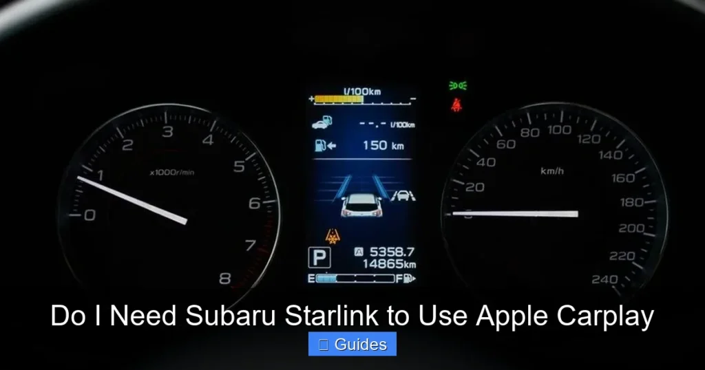 Do I Need Subaru Starlink to Use Apple Carplay
