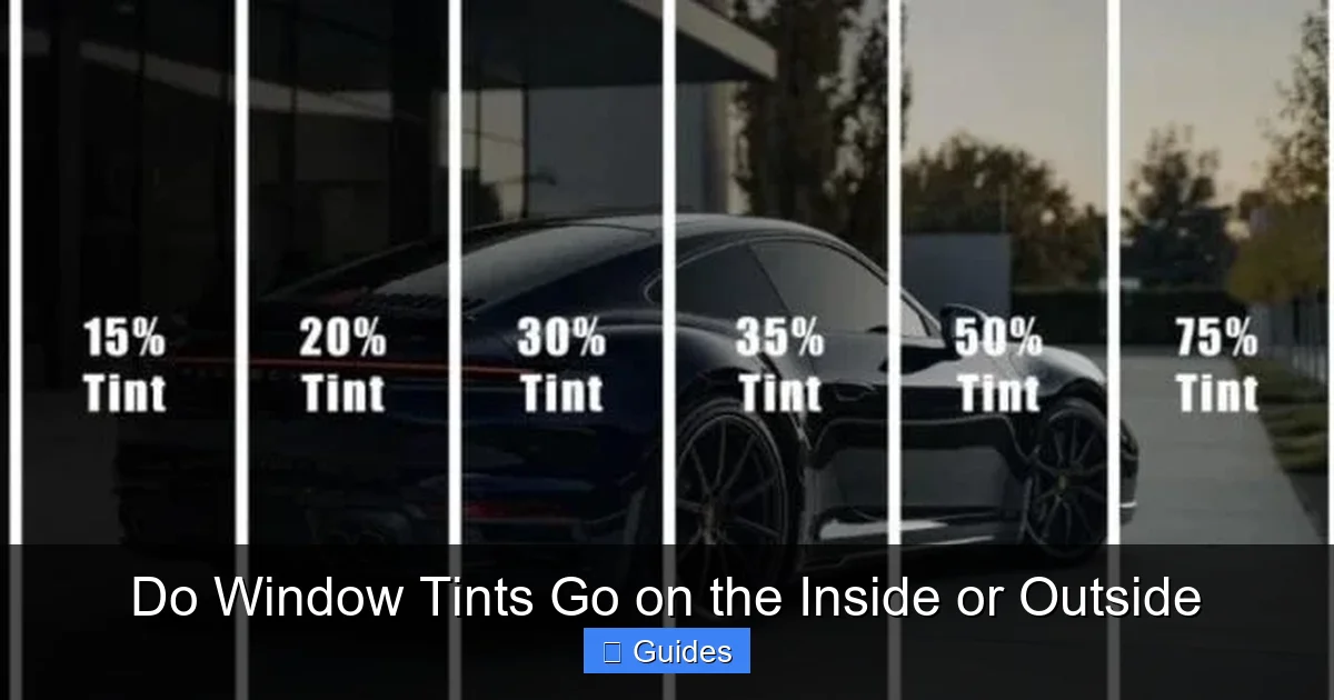 Do Window Tints Go on the Inside or Outside