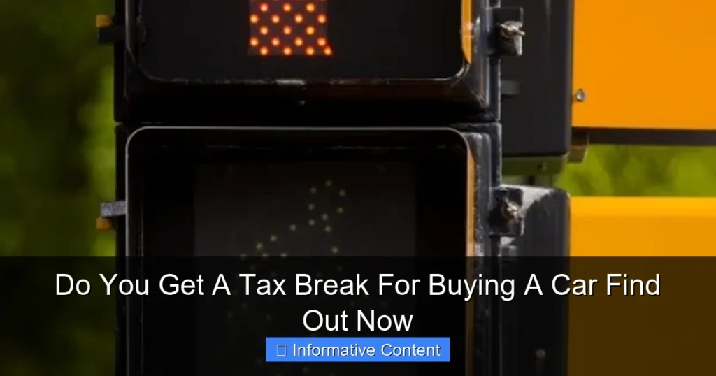 Do You Get A Tax Break For Buying A Car Find Out Now
