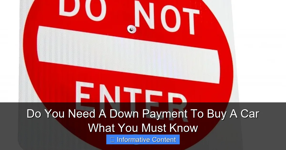 Do You Need A Down Payment To Buy A Car What You Must Know