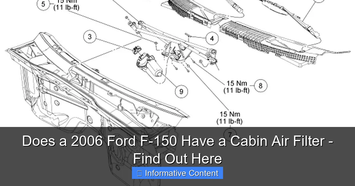 Does a 2006 Ford F-150 Have a Cabin Air Filter - Find Out Here